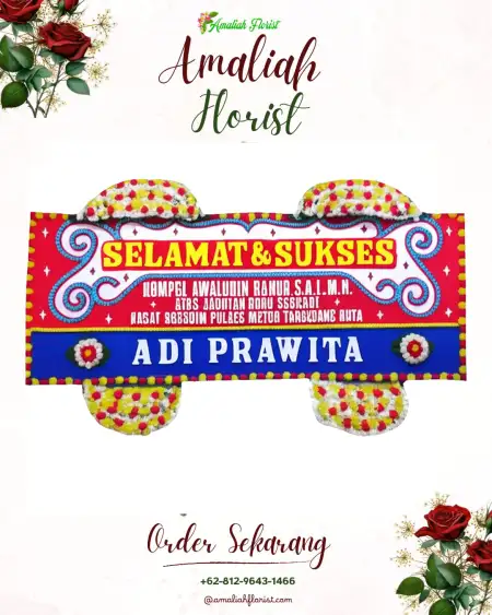 Papan Bunga Ucapan Selamat Meraksa Aji