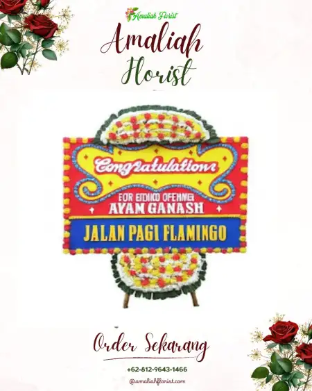 Sewa Papan Bunga Meraksa Aji